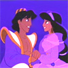 Аватарка с влюбленными: Жасмин и Аладдин.
