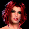 Бладрейн, девушка вампирка с красными волосами.