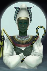 Египетский бог Осирис, аватарка с божественной картинкой для контакта.