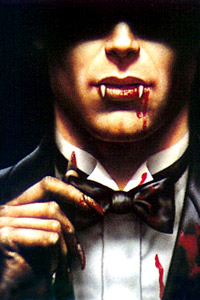Вампир-джентельмен с галстуком бабочкой на аватарке для в контакте.